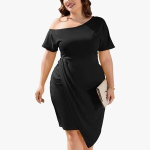 Elegant Black Off-Shoulder Dress
